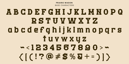 Prairie Wagon Font Poster 10