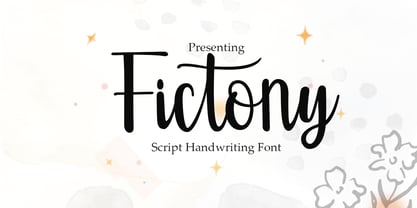 Fictony Font Poster 1