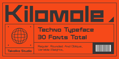 Kilomole Font Poster 1