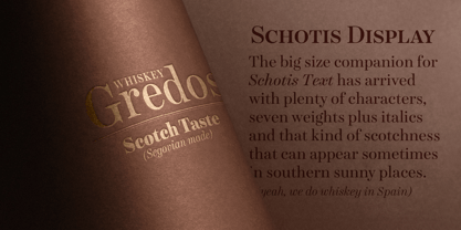 Schotis Display Font Poster 3