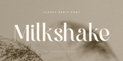 Milkshake Font Poster 1