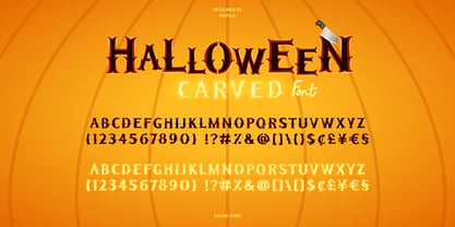 Halloween Pumpkins Font Poster 5