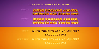 Halloween Pumpkins Font Poster 10