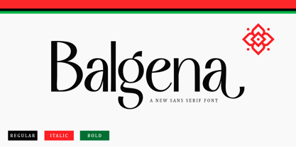 Balgena Font Poster 1