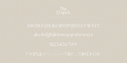 The Crunch Font Poster 8