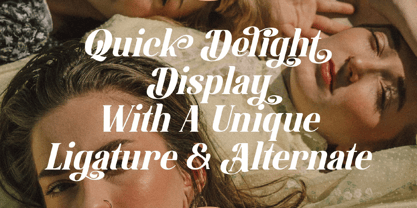 Quick Delight Font Poster 2