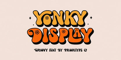 Yonky Display Font Poster 1
