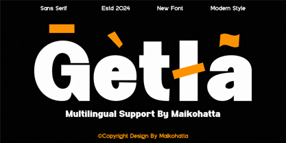 Getla Font Poster 3