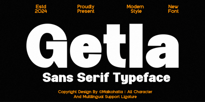 Getla Font Poster 1