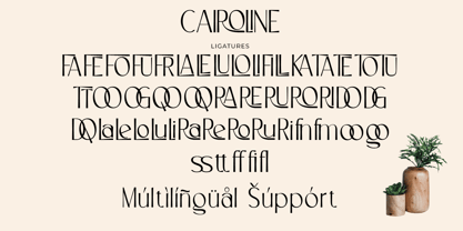 Cairoline Font Poster 10