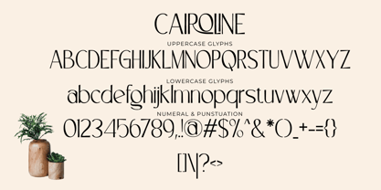 Cairoline Font Poster 9