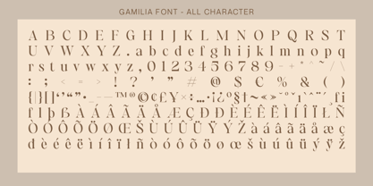 Gamilia Font Poster 6