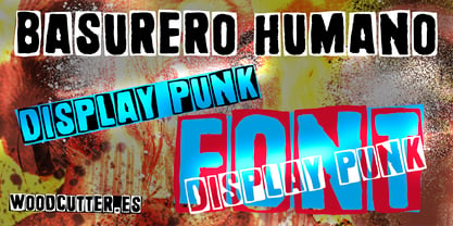 Basurero Humano Font Poster 3