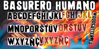 Basurero Humano Font Poster 4