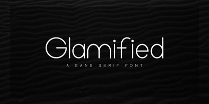 Glamified Font Poster 1