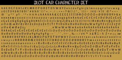 Slot Car Font Poster 7