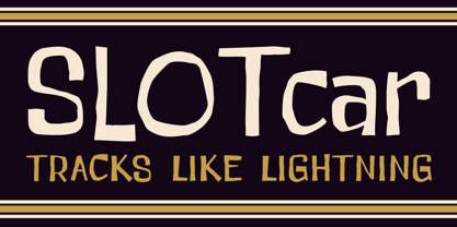 Slot Car Font Poster 1