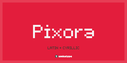 Pixora Font Poster 11