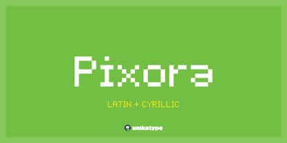 Pixora Font Poster 1