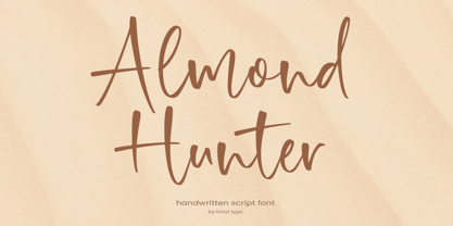 Almond Hunter Font Poster 1