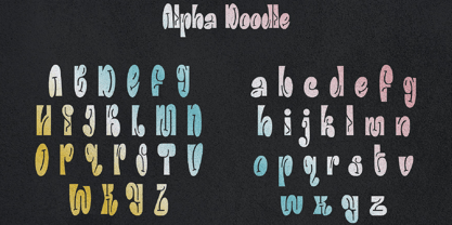 Alpha Doodle Font Poster 3