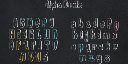Alpha Doodle Font Poster 5