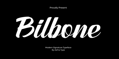 Bilbone Font Poster 1