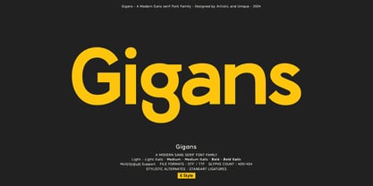 Gigans Font Poster 1