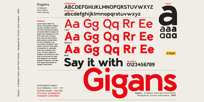 Gigans Font Poster 3