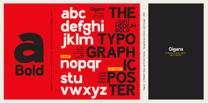 Gigans Font Poster 6