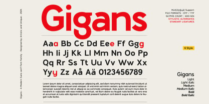 Gigans Font Poster 4