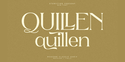 Quillen Font Poster 1