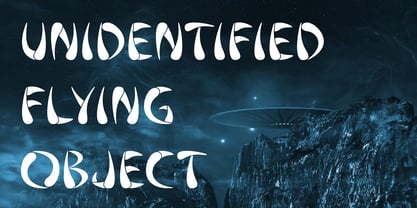 Alien UFO Font Poster 5