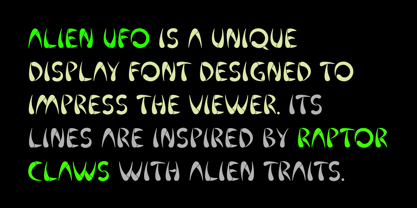Alien UFO Font Poster 7