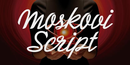 Moskovi Script Font Poster 1