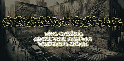 Spartical Graffiti Font Poster 1