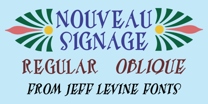 Nouveau Signage JNL Font Poster 1