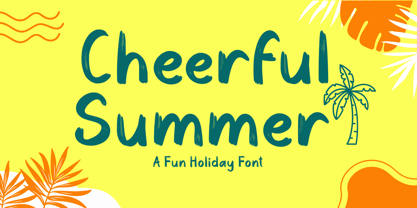 Cheerful Summer Font Poster 1