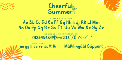 Cheerful Summer Font Poster 7