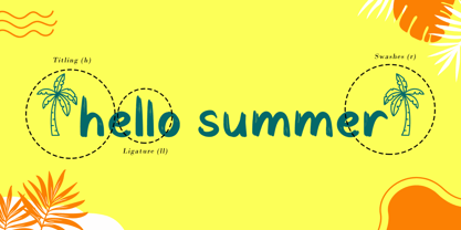 Cheerful Summer Font Poster 6