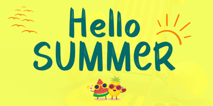 Cheerful Summer Font Poster 2