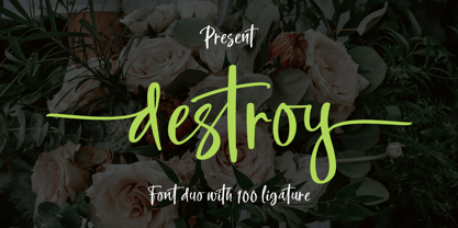 Destroy Font Poster 1