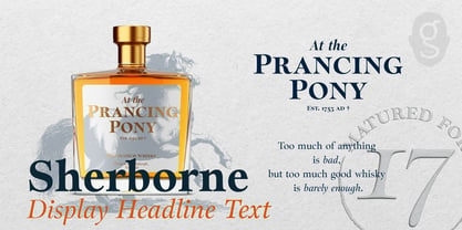 Sherborne Font Poster 1