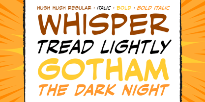 Hush Hush Font Poster 2