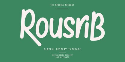 MC Rousrib Font Poster 1