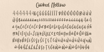 Cooked Mellow Font Poster 9