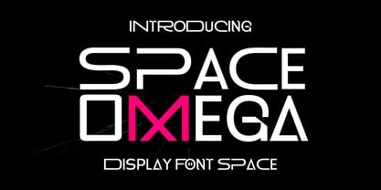 Space Omega Font Poster 1