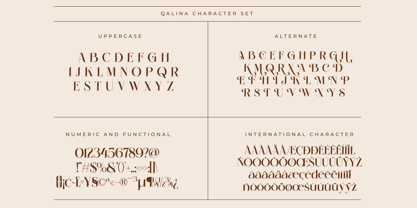 Qalina Font Poster 13