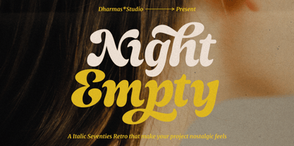 Night Empty Font Poster 1