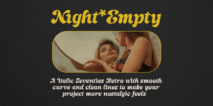 Night Empty Font Poster 2